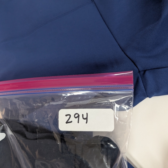 Slimsation Thick Blue Capri Leggings Size Large NWT [294] - Picture 8 of 8